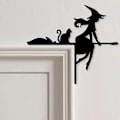 Miniatyrbilde 5 av 5: Nyeste søte metallkatt-dørtopper: Perfekt for Halloween-dørdekorasjon hjørner Black Cat