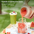Miniatyrbild 4 av 6: Bärbar juicekopp med två lock och USB blender för utomhusbruk Green