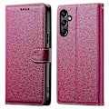 Pikkukuva 1 / 5: Yhteensopiva Samsung Galaxy A24 4G (162.1 x 77.6 x 8.3mm) Kotelo Nahkainen Lukko Lompakko Jalusta Puhelinkotelo - Perfet Rose