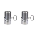 Pikkukuva 6 / 6: 1/2/3/5 Pitkäikäinen liesi Savupiippu Tarvikkeet ruoanlaittoon ja - Perfet 6*12cm adjustable smoke pipe 2PCS