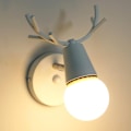 Miniatyrbillede 3 af 5: Creative Wall Light Modern Base Deer Head Nordic Style For Soveværelse - Perfet