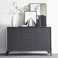 Miniatyrbild 4 av 6: Set med 4 möbelben belastning upp till 600 kg, 17 cm moderna triangelformade bordsben i metall, hårnålsben för skåp, soffa, svart - Perfet 13