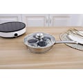 Miniatyrbillede 4 af 5: 4 Kopper Æg-Pocherpande - Rustfrit Stål Pocheret Æg-Koger Induktion Kogeplade Æg-Pochere Køkkenudstyr Sæt med 4 Non-Stick Store Silikon Æg-Pocher Kopper