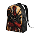 Miniatyrbilde 2 av 5: Deadpool Barneseggsekk Skoleveske Barnehageveske Passer for Tenåringsgutter - Perfekt