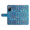 Miniatyrbild 5 av 5: Kompatibel med Galaxy S20 FE / S20 FE 5G / S20 Lite Solros PU Läder Magnetiskt Plånboksfodral med Ställ - Perfekt Blue