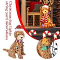 Miniatyrbilde 3 av 5: Julepynt - Fluffy Doodle Hunder med LED-lys - Perfekt gave