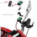 Pikkukuva 10 / 10: 12V 24V moottoripyörä QC3.0 PD Type C -laturi SAE- USB sovittimella volttimittarilla ja ON/OFF-kytkimellä älypuhelimen tabletille GPS - Perfet