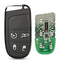 Miniatyrbillede 1 af 5: Smart Fjernbetjening Nøgle 433MHz 4A Nøglefri til Jeep Renegade Compass C-CUV Trailhawk SIP22 M3N-40821302 68250335AB-Perfekt 4 Buttons