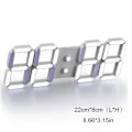 Miniatyrbild 1 av 5: 3D LED Digital Klocka Vägg Glödande Nattläge Justerbar Vit- Perfet White