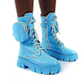 Miniatyrbillede 1 af 3: Platform Plateausko Støvler Plus Size Kvinders Støvler - Perfet Light Blue 38