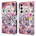 Miniatyrbillede 1 af 5: Kompatibel med Samsung Galaxy S25 Wallet Case Mønsterprint Støtte Læder Flip Telefon Cover - Floral Butterfl-Perfet Wind Chime