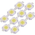 Miniatyrbilde 1 av 6: COB LED-pære, 10 stk 10W LED Cool/ Chip SMD COB DC 9-12V for lampebytte - Perfet White