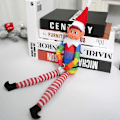 Miniatyrbild 4 av 5: 42 cm Jultomte som beter sig illa - Plyschleksak, Nyhet, Lång och Böjlig, Ostyrig Pojktomte på Hyllan, Jultomtar, Docka - Perfekt Red