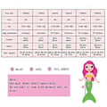 Miniatyrbilde 3 av 5: 3 stk./sett Jenter Havfruehale Badedrakt Barn Havfrue Ariel Cosplay Kostyme Fantasy Strand Bikini Sett-Perfekt Pink Vest 110cm