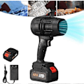 Miniatyrbillede 1 af 5: 2025 Ledningsfri Løvblæser Håndholdt Turbo Jet Blæser - Perfekt Black