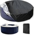 Badtunna Skydd Rund Utomhus Vattentätt Polyester Utomhus Spa Skydd för Badkar/bubbel Massage Spa Utomhus Portabel-Perfekt 225*95cm