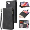 Til iPhone 16e Wallet Case CASEME 013 Series PU Læder Telefon Beskyttende Stand - Perfekt Black