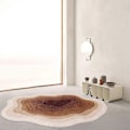 Miniatyrbillede 1 af 5: Nordisk stil blødt tæppe stue tæppe soveværelse tæppe uregelmæssig sky-formet sofa kaffebord gulvtæppe indgangsdør måtte - perfekt 2 60X90CM