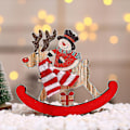 Miniatyrbillede 1 af 4: Lbq julepynt juletræ gyngehest små gaver ornamenter Large Snowman
