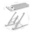 Miniatyrbillede 7 af 7: Laptopstativ foldbar og justerbar Hvid (11-15,6') - Perfet