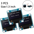 Miniatyrbild 2 av 7: 0,96 tum / 1,3 tum OLED-skärm ICC-chip 128 x 64 pixlar 1.3 inch