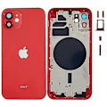 Miniatyrbillede 1 af 5: Kompatibel med iPhone 12 6.1 tommer Bagside Batteri Hus Cover+Mellem Plade Ramme+Side Knapper Udskiftningsdel - Perfekt Style E