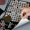 Miniatyrbild 3 av 5: Spelskrapposter för par - Valentinsdagspresent - Väggdekal - Hon och Han - Perfekt