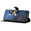Miniatyrbillede 2 af 5: Kompatibel med Samsung Galaxy A56 5G Etui Læder Præget Blomster Telefon Cover Wallet med Håndledsrem - Perfekt Style F