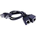Miniatyrbilde 4 av 5: Ethernet-forlenger Rj45 hann til hun skrue nettverksforlengelseskabel 30 cm 2 stk (santanxing)-Perfet 1M