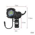 Miniatyrbilde 3 av 5: Elektrisk sparkesykkel SPLACH Gass & NFC-kort Kompatibel med VSETT ZERO 10 8X 10X Z8PRO Display Trigger LED Acce-Perfet