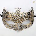 Miniatyrbillede 2 af 5: 1 stk. Maskebal Maske Halloween Kostume Fest Maske Kvinder Mænd Fancy Dress-Perfet N1