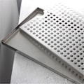 Miniatyrbild 1 av 5: Öltorn Drip Pan i Metall Rostfritt Stål Öldroppbricka Dräneringstyp Platt Öltorn Drip Pan Te Dräneringsplatta Svart 30cm-Perfet Black 40cm