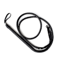 Miniatyrbillede 3 af 4: 1,9 m Bull Whip Læder og Ruskind Flettede Haler Ridehest Piske (sort)-E-Perfet
