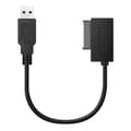 USB Adapter PC 6P+7P CD DVD SATA til USB 2.0 Konverter Slimline Sata 13 Pin Drive Kabel Kompatibel med PC Lapto-Perfet