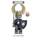 Miniatyrbillede 4 af 5: 8 stk./sæt Middelalderlige ridder actionfigurer byggeklodser kamp præst patron ridder samling minifigurer samler legetøj[HK]- Perfet
