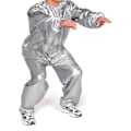 Miniatyrbillede 2 af 4: Duty Sauna Sveddragt Træningsdragt Fitness Anti-riv-Perfekt Gray 2XL