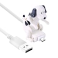 Miniatyrbild 1 av 5: Rolig Stötande Hund Laddningskabel Lindra Stress Effektiv Snabbladdning Smart Chip Type-C/8-Pin/Micro USB Laddningssladd-Perfet White Type-C