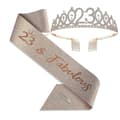 Party Krone Hodebånd Rhinestone Krone Hårtilbehør Første Års Nummer Bursdagskake Ornament Legering Hodebånd-Perfekt 23