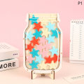 Pikkukuva 1 / 8: 1PC Star Reward Jar Children Reward System Puinen levy Colorfu värikkäät tähdet- Perfet colorful stars ONESIZE
