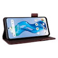 Miniatyrbild 5 av 5: Läderfodral Kompatibelt med ZTE Nubia S 5G A403ZT-Perfet Brown