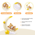 Miniatyrbillede 3 af 4: Bear and Moon Figur Baby Moon Cake Topper Fødselsdagskage - Perfet