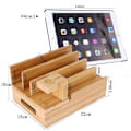 Pikkukuva 2 / 5: Natural Bamboo -latausasema, iPhone Dock Manager, Smart Watch, Tabletti (ei USB keskitintä) - Perfet