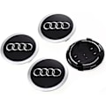 Miniatyrbillede 2 af 4: Navkapsler til Audi 60 mm 4-pak sort - Perfekt black 80