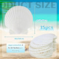 Pikkukuva 3 / 5: 15 kpl Natural Seashell White 4-4,7 tuuman DIY kampasimpukka - Perfet