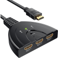 Miniatyrbild 1 av 6: HDMI Switcher GANA, HDMI Switcher, 3 i 1 HDMI Splitter - Perfet