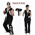 Miniatyrbild 3 av 3: Anime Spel Kof Cosplay Kostym Cobra Kai Val Armorr Karate Uniform-Perfekt 150 cm