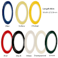 Miniatyrbillede 2 af 10: 1 stk Desktop Positioneringstape Markeringstape LYSGUL 5MM lys gul-Perfet light yellow 5mm