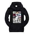 Miniatyrbild 1 av 2: 9-14 Taylor Swift The Eras Tour Hoodie Sweatshirt Tryckt Långärmad Casual Lös Tröja Huvtröja Toppar Barn Pojkar Flickor-Perfekt black 13-14 years old