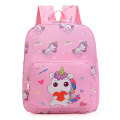 Miniatyrbilde 3 av 9: Cartoon Kids Unicorn Canvas Ryggsekk Skoleveske Mote for Sta - Perfet Pink