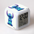 Miniatyrbillede 1 af 5: Stitch Anime LED Digital Vækkeur til Piger - Sød Størrelse, 8cm, 3 tommer, 7 Farver Skifter, Temperatur, Perfekt til Pigers Soveværelse(13)-Perfet 54